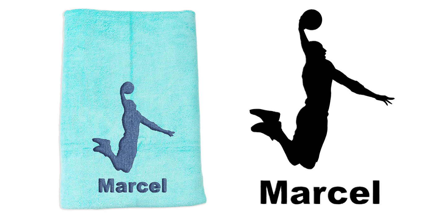 ręcznik szybkoschnący z mikrofibry dla koszykarza